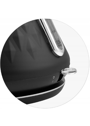 Электрочайник электрический чайник эргономичный металл с подсветкой фильтром 1,7 л 2200 Вт 29х23 см (475763-Prob) Черный Unbranded (271039197)