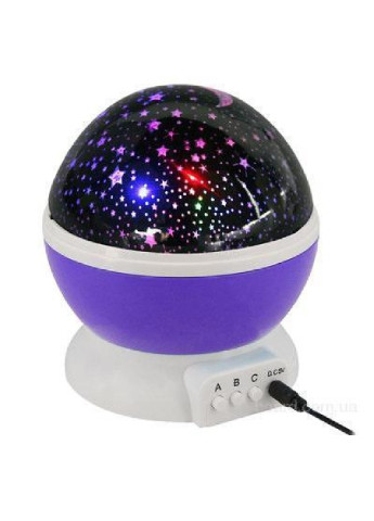 Нічник світильник проектор зоряного неба що обертається (473851-Prob) Star Master фіолетовий Unbranded (256675424)