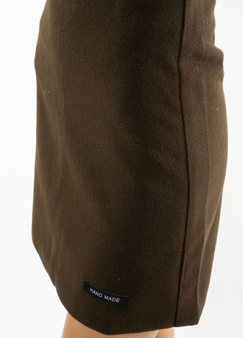 Темно-коричневая кэжуал однотонная юбка однотонная (темно-коричневый) Time of Style