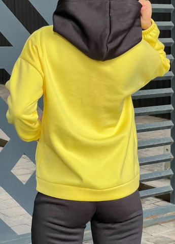 Спортивний костюм жіночий на флісі жовтого кольору Let's Shop (261762334)