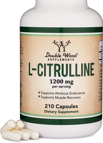 L-цитрулін Double Wood L-Citruline 1200 mg, 210capsules Double Wood Supplements (259296199)