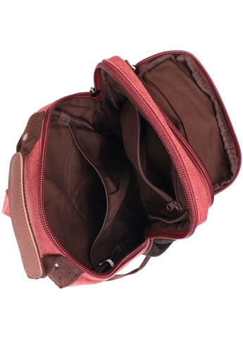 Стильный текстильный рюкзак с уплотненной спинкой и отделением для планшета 22170 Бордовый Vintage (267948728)