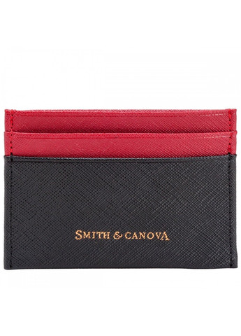 Шкіряний Картхолдер Smith & Canova 26827 Devere (Black-Red) Smith&Canova (262087228)