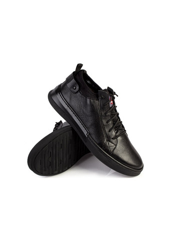 Черные зимние ботинки мужские бренда 9500877_(1) Vittorio Pritti