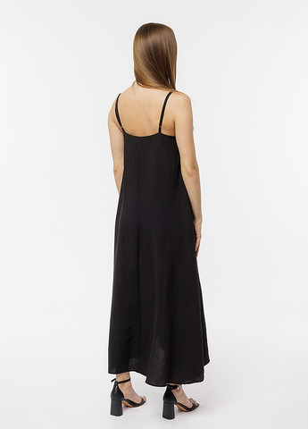 Летний женский женский длинный сарафан цвет черный цб-00219048 No Brand