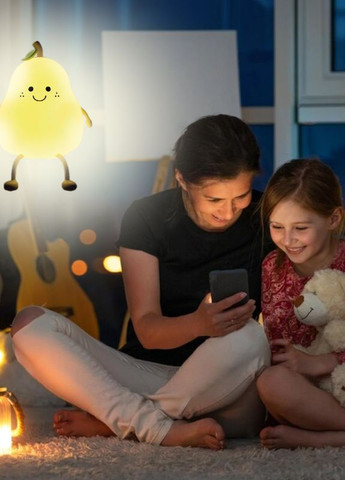 Детский светильник Груша – ночник LED силиконовый со встроенным аккумулятором No Brand (272821504)