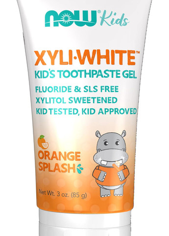Зубная паста-гель для детей XyliWhite Kids Toothpaste Gel 85 g (Orange Splash) Now (277926789)