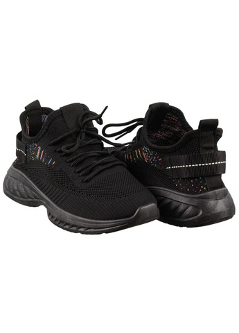 Черные демисезонные женские кроссовки 199071 Baderus