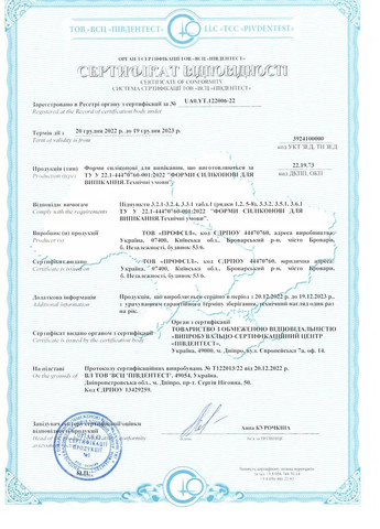 Форма силіконова на планшеті для випікання кексів і мафінів 28.3 x 17.2 см Profsil (259613878)