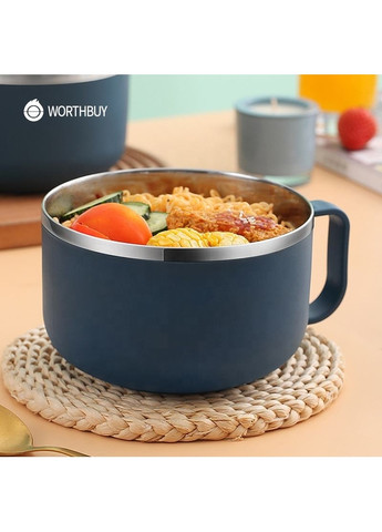 Ланч-бокс для приготовления лапши в форме чашки Noodle 900мл Синий More (269266729)