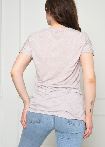 Кавова літня футболка жіноча кавового кольору Let's Shop