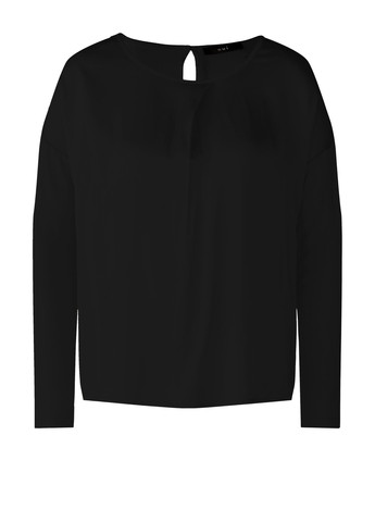 Чорна жіноча блуза чорна на запах Oui