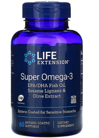 Super Omega-3 60 Softgels LEX-19856 Life Extension (256719047)