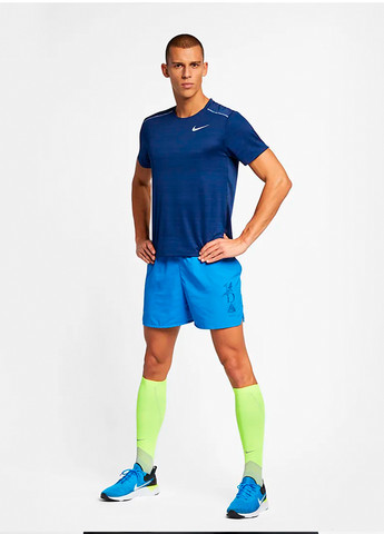 Синяя чоловіча футболка Nike Dry Miler