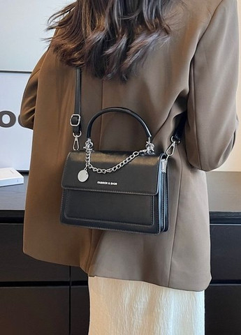 Женская классическая сумка кросс-боди черная No Brand (275927344)