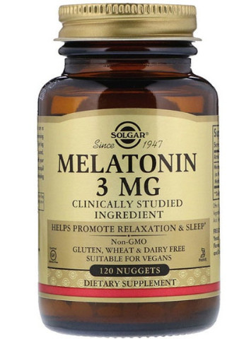 Melatonin 3 mg 120 Nuggets Solgar (256722719)