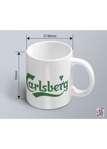 Чашка з принтом логотипу Carlsberg Карлсберг ЗаСвіт (261255673)