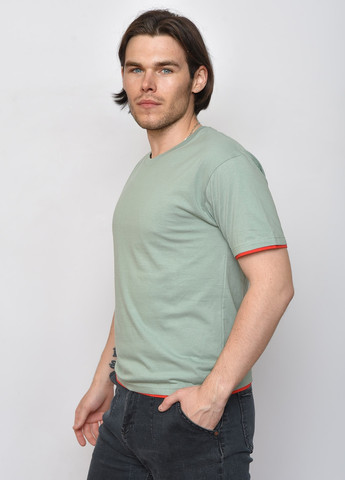 Мятная футболка мужская однотонная мятного цвета Let's Shop