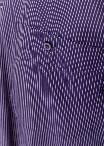 Фиолетовая кэжуал рубашка в полоску Let's Shop