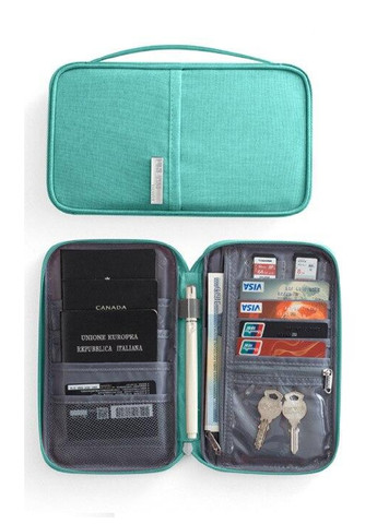 Набір тревел-кейсів органайзерів для зберігання транспортування документів 2 шт (474661-Prob) Бірюзовий Unbranded (259294335)