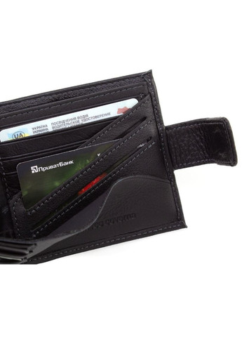 Стильний шкіряний чоловічий гаманець 12х9,5 128A-MC (19739) чорний Marco Coverna (259737023)