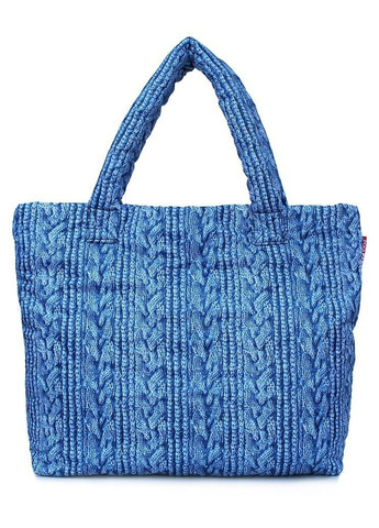Дута сумка з в'язкою синя PoolParty (262976787)