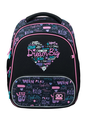 Рюкзак GoPack Education для дівчинки колір чорно-рожевий ЦБ-00225081 Kite (260043663)