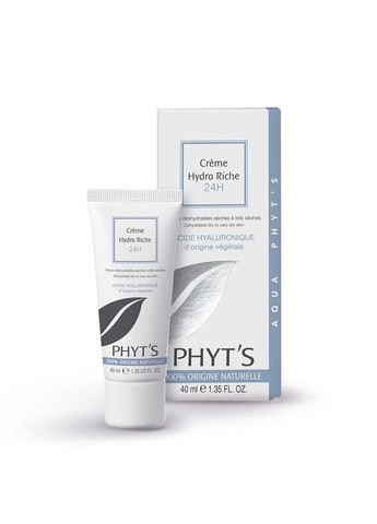 Крем Ріш для сухої шкіри з тривалим зволожуючим ефектом Crème Hydra Riche 24H 40 г Phyt's (276904749)