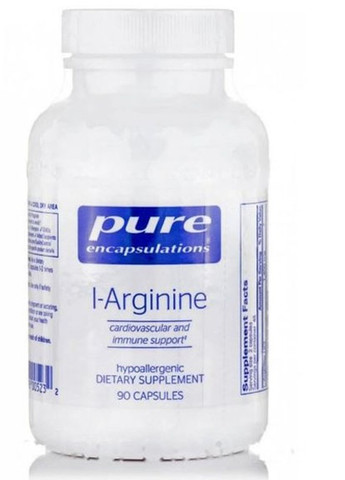 L-Arginine 90 Caps PE-00523 Pure Encapsulations (258498824)