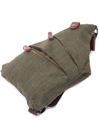 Зручна сумка через плече для чоловіків із текстилю 22197 Оливковий Vintage (267925322)