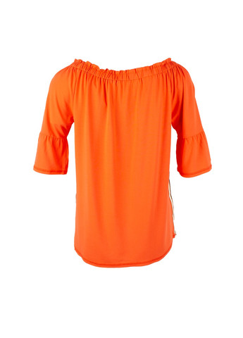 Оранжевая летняя женская футболка оранжевая cecil aytim 3110795 Street One