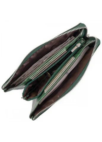 Жіночий шкіряний клатч ST Leather 19253 Зелений ST Leather Accessories (262453855)