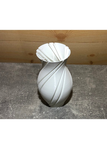 Фігурна декоративна тонкостінна ваза «Вдавлена спіраль» ЗаСвіт (261555386)