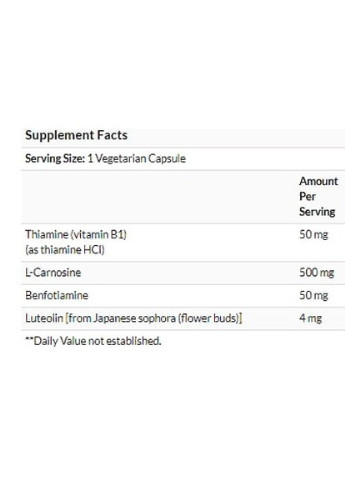 Super Carnosine 500 mg 60 Veg Caps LEX20206 Life Extension (256725047)