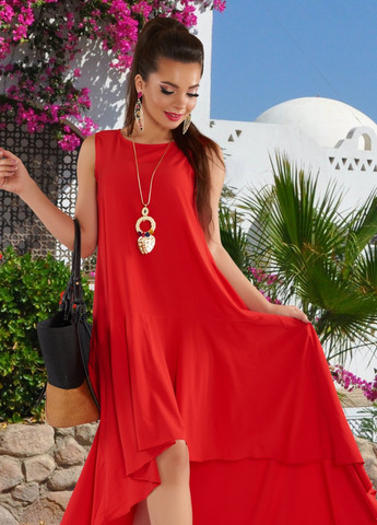 Червона сукнi норма довгий сарафан (4388)17054-530 Lemanta