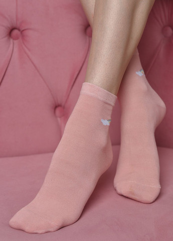 Носки женские стрейч темно-розового цвета размер 36-41 Let's Shop (268371091)