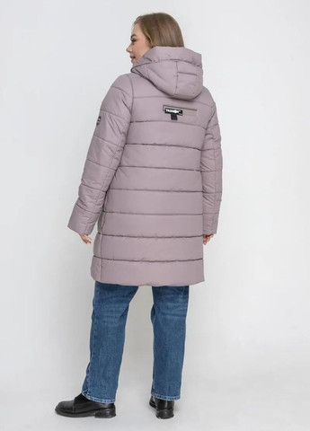 Пудрова зимня зимова жіноча куртка великого розміру SK