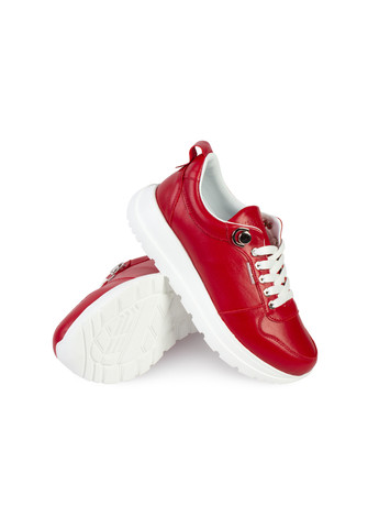 Красные демисезонные кроссовки женские бренда 8200345_(1) ModaMilano