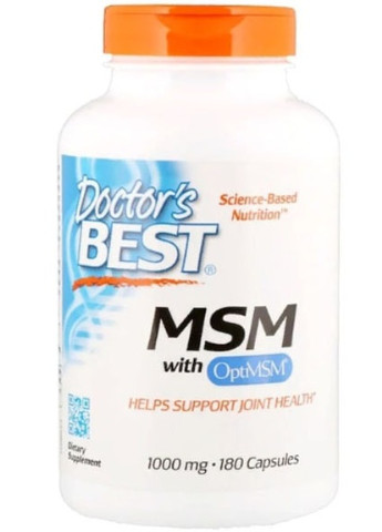 MSM with OptiMSM 1000 mg 180 Caps DRB-00064 Doctor's Best (256723874)