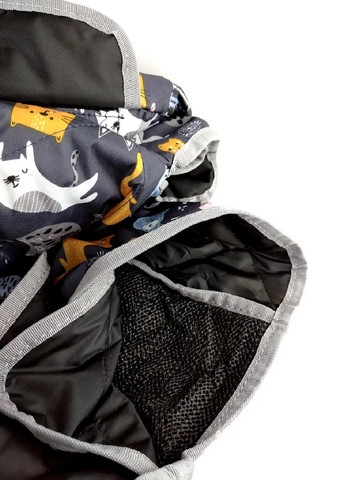 Накидка чехол подстилка на заднее сидение авто для перевозки животных собак кошек 137х126 см (474212-Prob) Синяя с рисунком Unbranded (257609725)