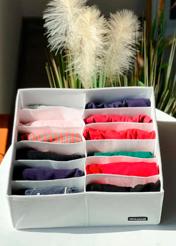 Органайзер для білизни й шкарпеток, на 12 комірок (білого кольору) Organize (260339123)
