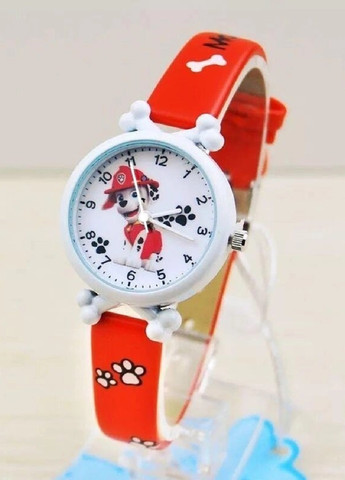 Детские наручные часы для детей девочек мальчиков с персонажем Маршал щенячий патруль (476073-Prob) Красные Unbranded (276249314)