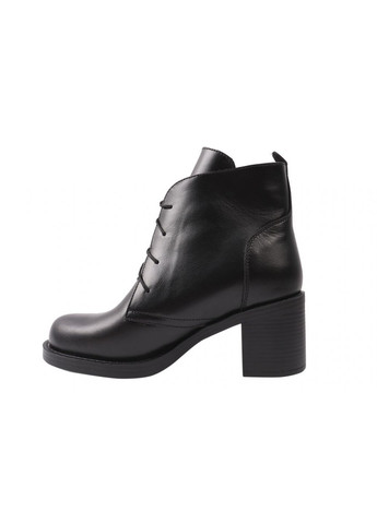 Черные ботинки  женские из натуральной кожи, на низком каблуке, черные, SAVIO 177-9/23ZH