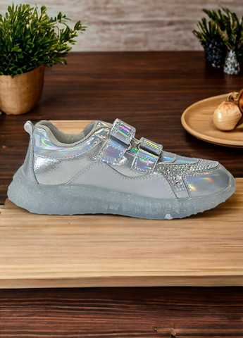 Срібні осінні дитячі кросівки для дівчинки 3941 Weestep