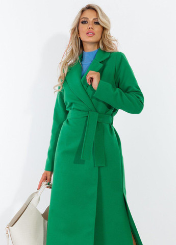 Зелене Жіночий верхній одяг Кашемірове пальто з розрізами (5299)110062-8 Lemanta