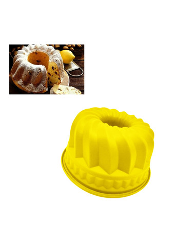 Форма силиконовая для выпечки кекса пасхального кулича Кекс "Майский" с втулкой 23.2 x 10.9 см Profsil (259634784)