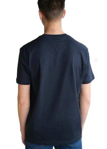 Темно-синяя футболка мужская с коротким рукавом Tommy Hilfiger