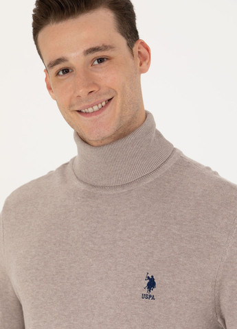 Кавовий светр чоловічий U.S. Polo Assn.