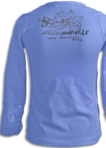 Фіолетова футболки батник дівчинка (008)11889-736 Lemanta
