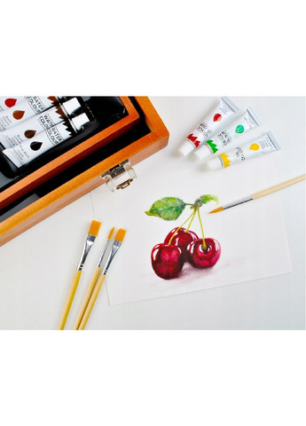 Великий художній універсальний набір для малювання у валізі 174 предмети 44,5х31х9,6см (475471-Prob) Коричневий Unbranded (267890425)